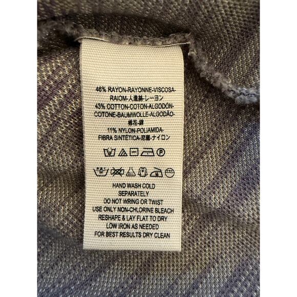 Free People XS Gray Beige Jacquard Knit Cowl Neck Mini Dress with Pockets - Picture 6 of 7